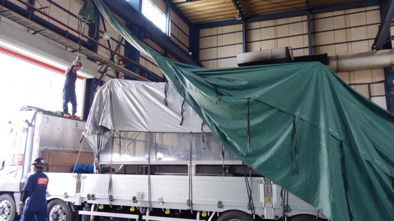 業務用生ゴミ処理機 1000kg機（1t機）積み込み作業 “その4”